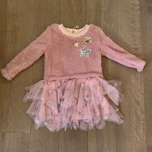 Baby Sara Little Girl’s Sequined Shearling Dress